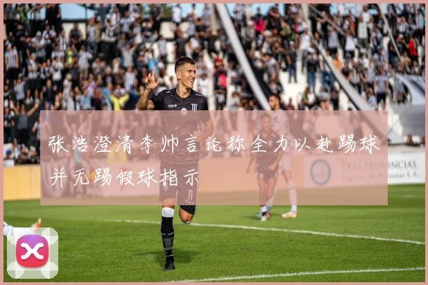 张浩澄清李帅言论称全力以赴踢球并无踢假球指示