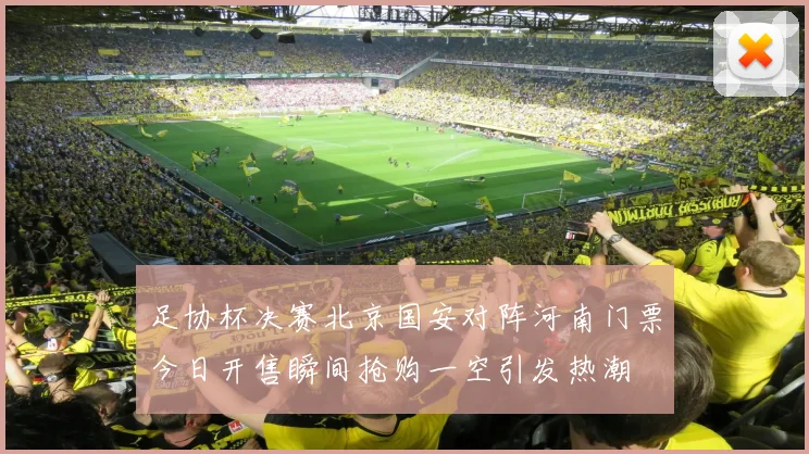 足协杯决赛北京国安对阵河南门票今日开售瞬间抢购一空引发热潮